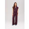 HARPER & YVE straight high waist broek donkerpaars
