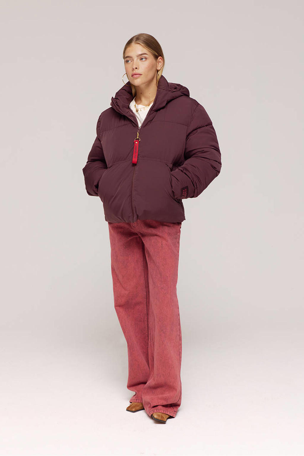 HARPER & YVE winterjas donkerrood