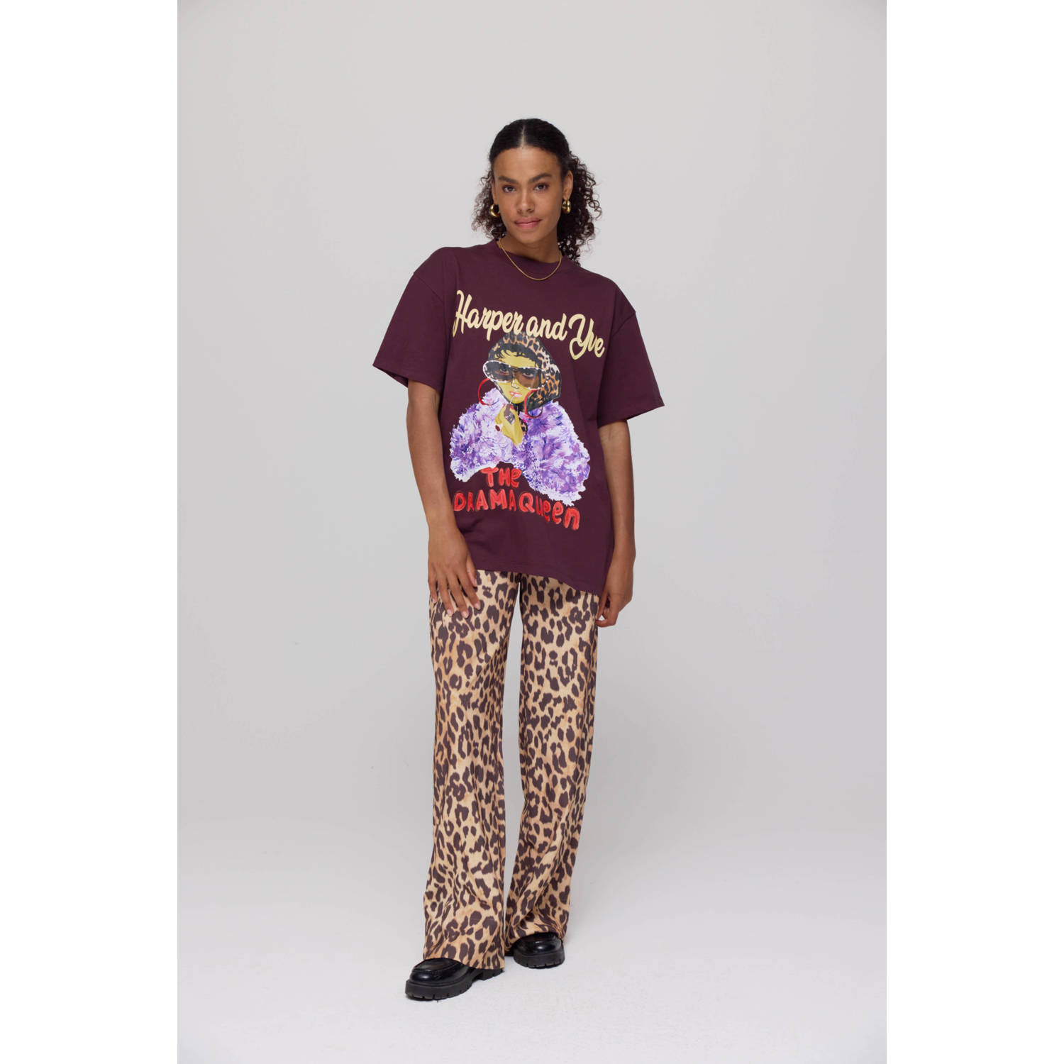 HARPER & YVE T-shirt donkerrood