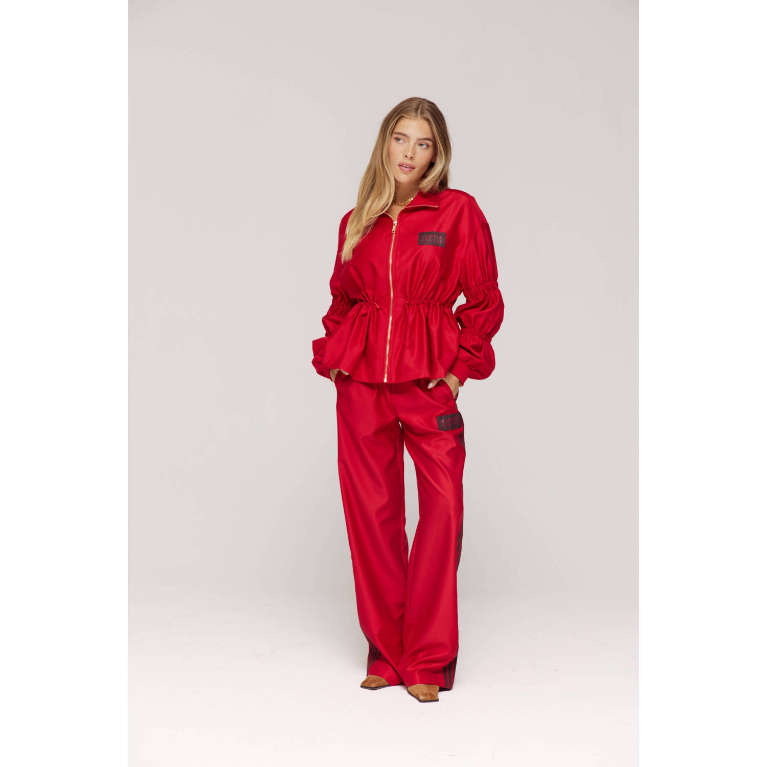 HARPER & YVE high waist broek rood