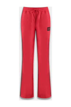 high waist broek rood