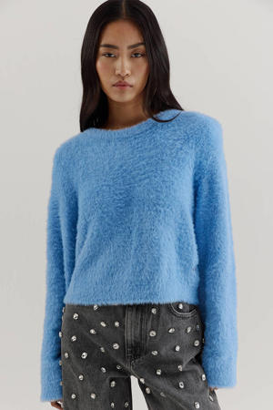 gebreide trui blauw