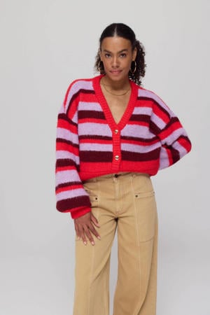 wollen gebreid vest multi