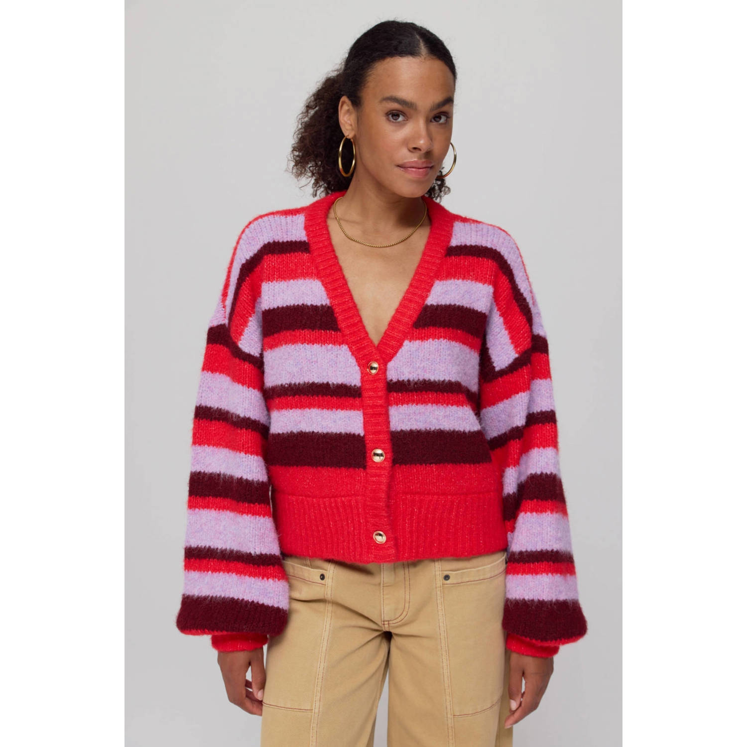 HARPER & YVE wollen gebreid vest multi