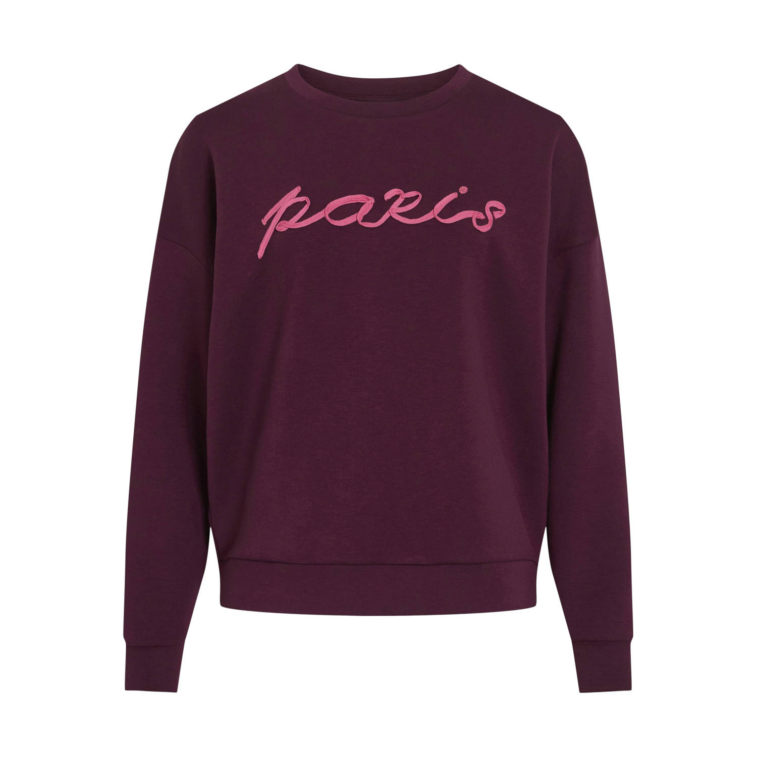 VILA sweater donkerrood
