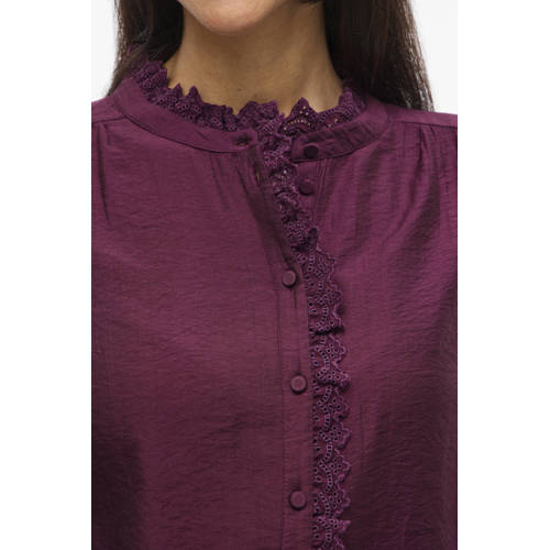 VILA blouse donkerpaars afbeelding