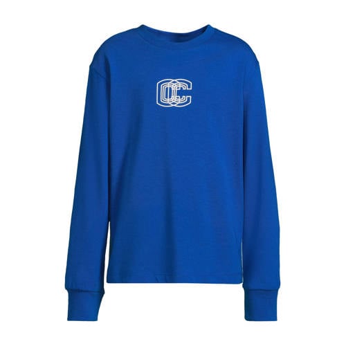 Coolcat longsleeve met printopdruk Phil blauw afbeelding