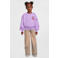 Coolcat oversized sweater met printopdruk Nora lila