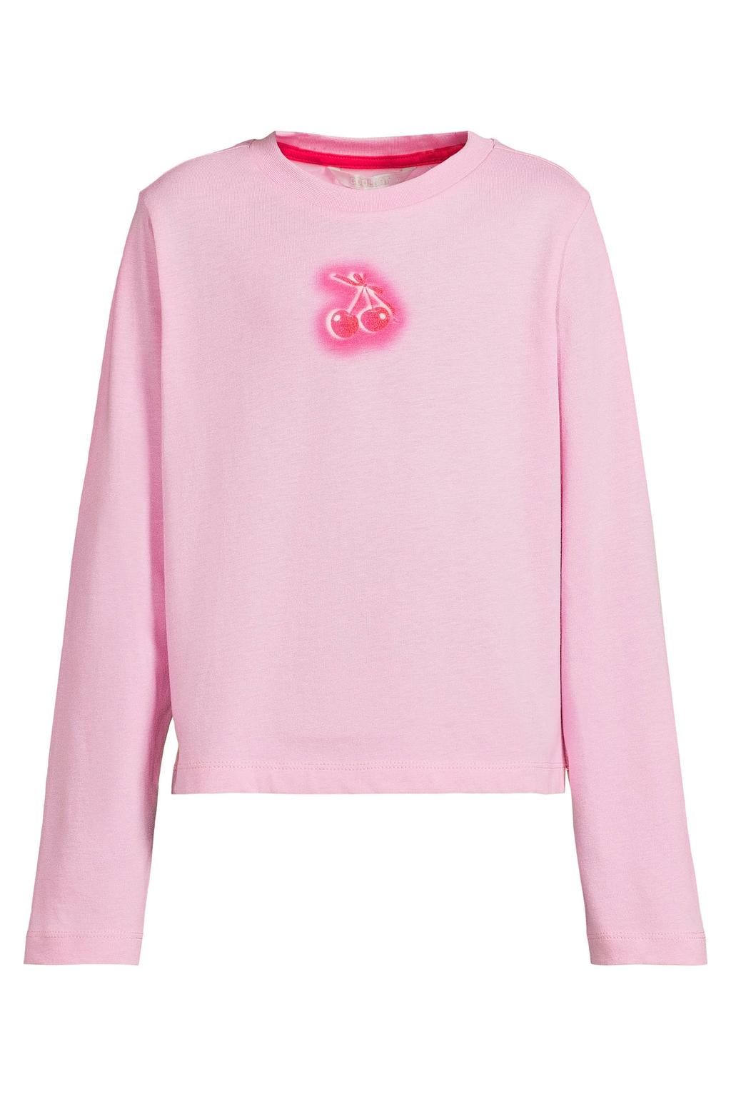 Lichtroze meisjes Coolcat longsleeve mode print Maria van katoen met lange mouwen