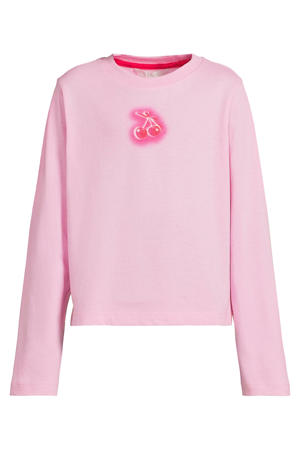 longsleeve met Glow mode print Maria lichtroze