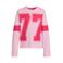 Coolcat longsleeve met letter 77 printopdruk Johanna roze