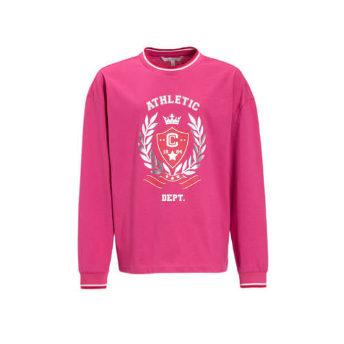 Coolcat oversized longsleeve met 1984 printopdruk Linda roze afbeelding