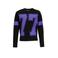 Coolcat longsleeve met letter 77 printopdruk Johanna zwart