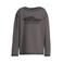 Coolcat relaxed overlock longsleeve met Riders Club print Franky donkergrijs
