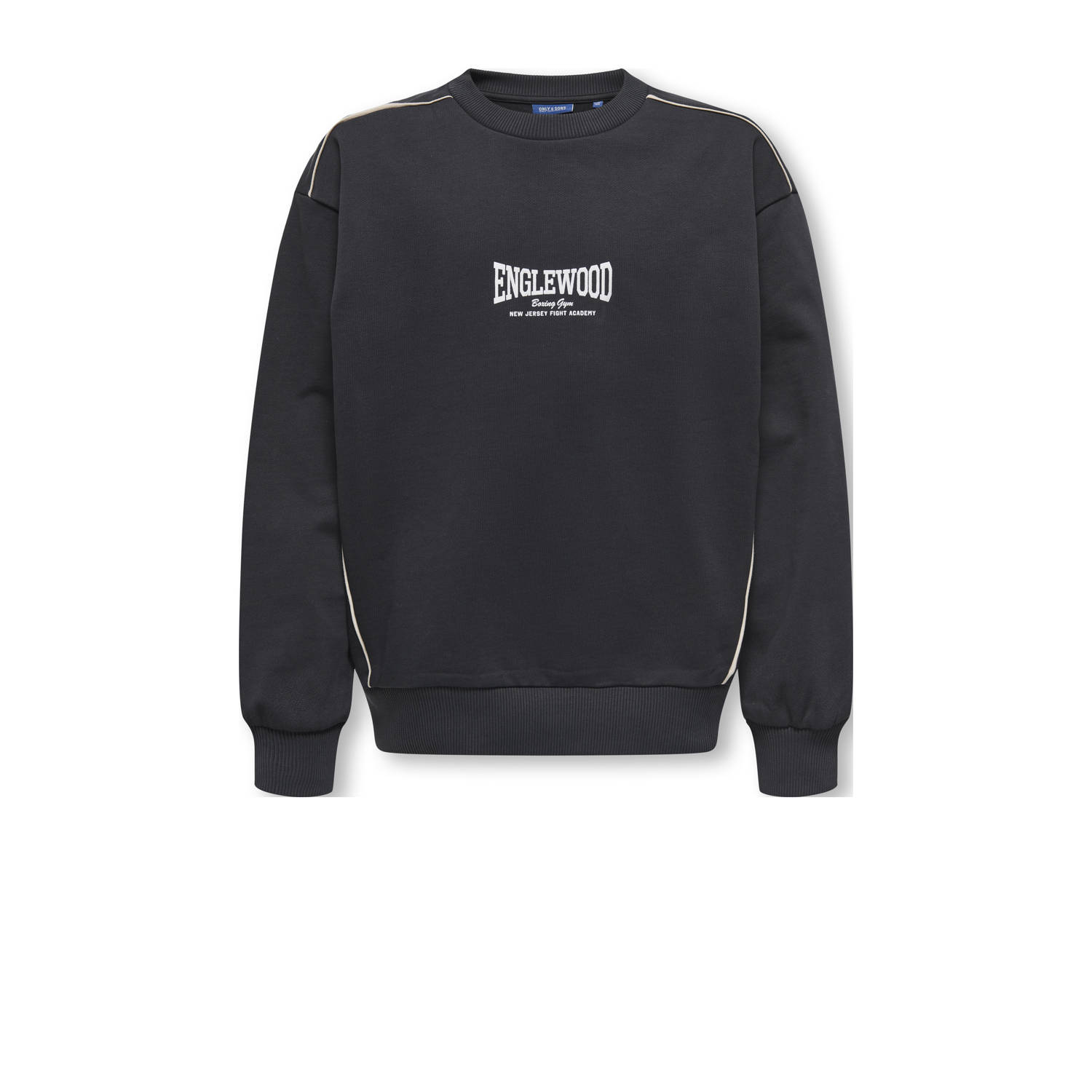 ONLY & SONS JUNIOR sweater zwart