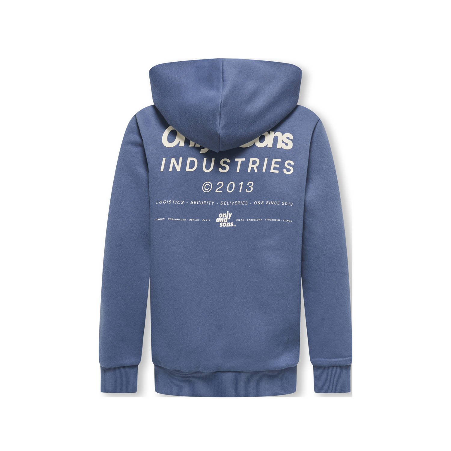 ONLY & SONS JUNIOR hoodie blauw