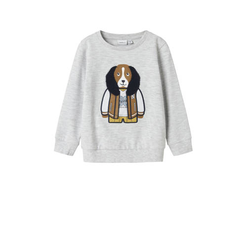 NAME IT MINI sweater grijs melange afbeelding