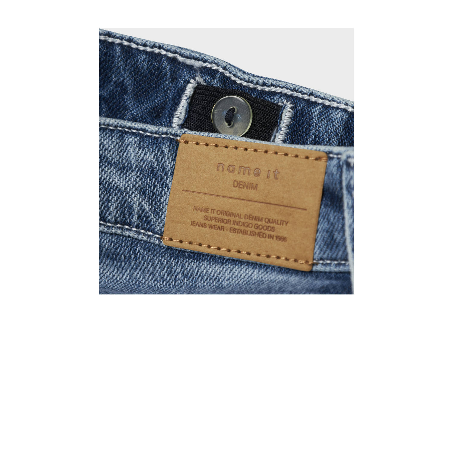 NAME IT KIDS straight leg jeans medium blue denim