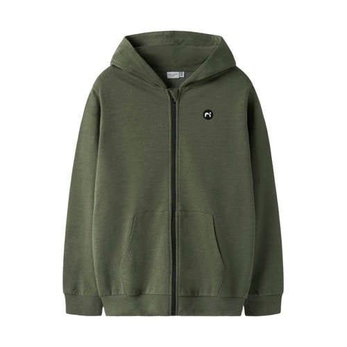 NAME IT KIDS sweatvest donkergroen afbeelding