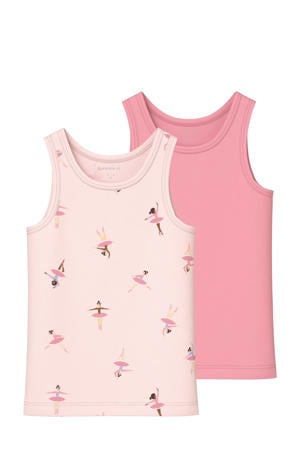hemd - set van 2 lichtroze/roze