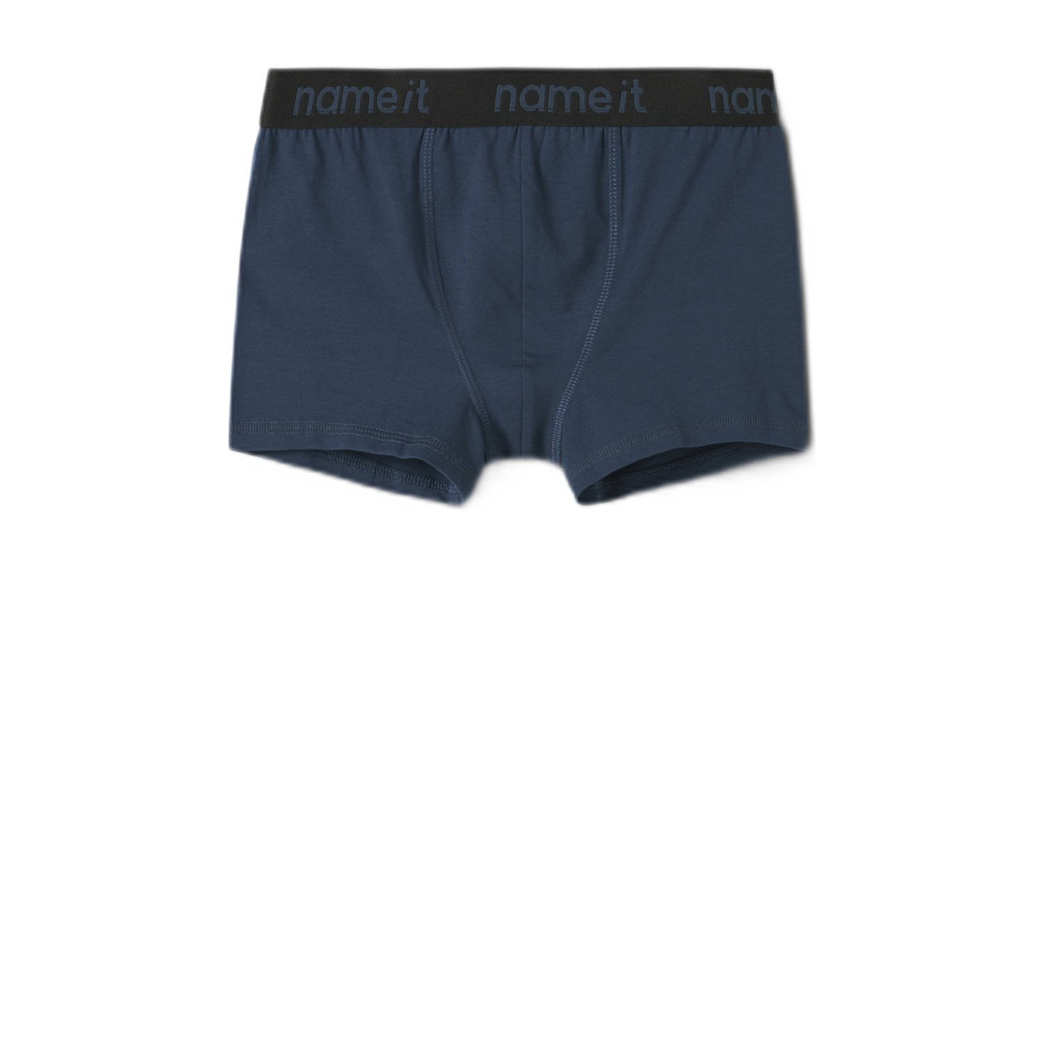 NAME IT KIDS boxershort set van 3 donkerblauw zwart
