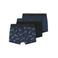 NAME IT KIDS boxershort - donkerblauw/zwart (set van 3)