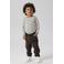 NAME IT MINI regular cargobroek donkerbruin