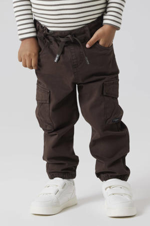 regular cargo broek donkerbruin