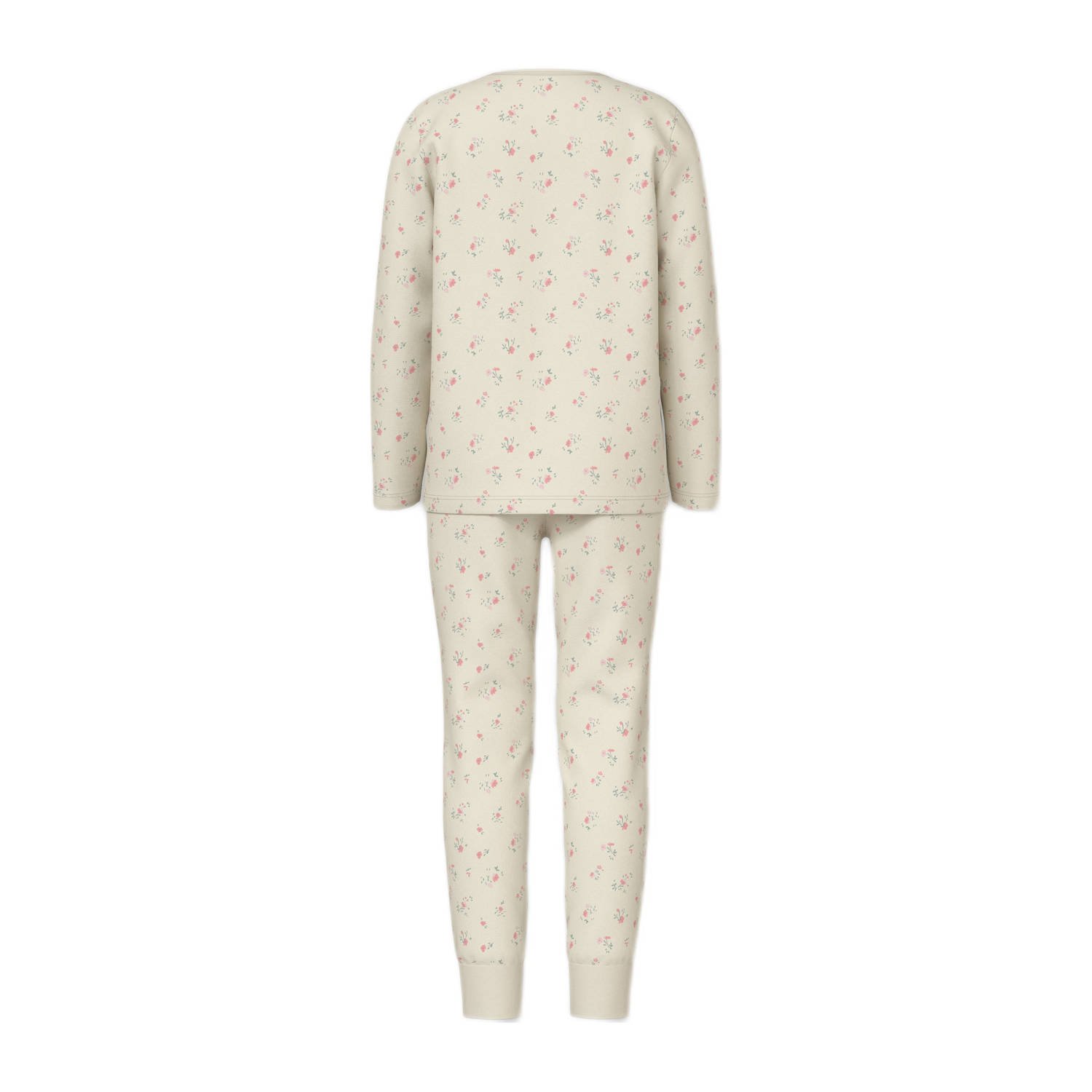 NAME IT KIDS pyjama NKFNIGHTSET FLOWER ecru