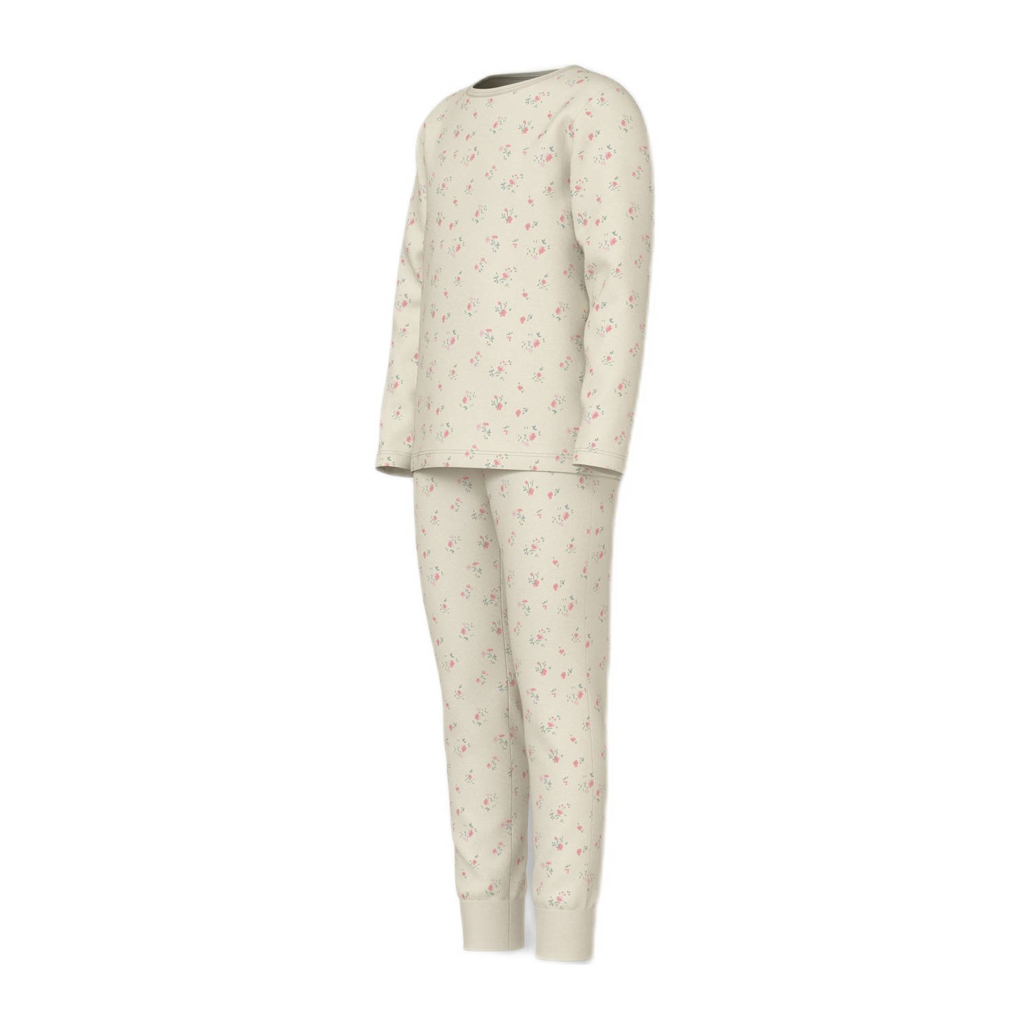 NAME IT KIDS pyjama NKFNIGHTSET FLOWER ecru