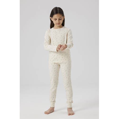 NAME IT KIDS pyjama NKFNIGHTSET FLOWER ecru afbeelding