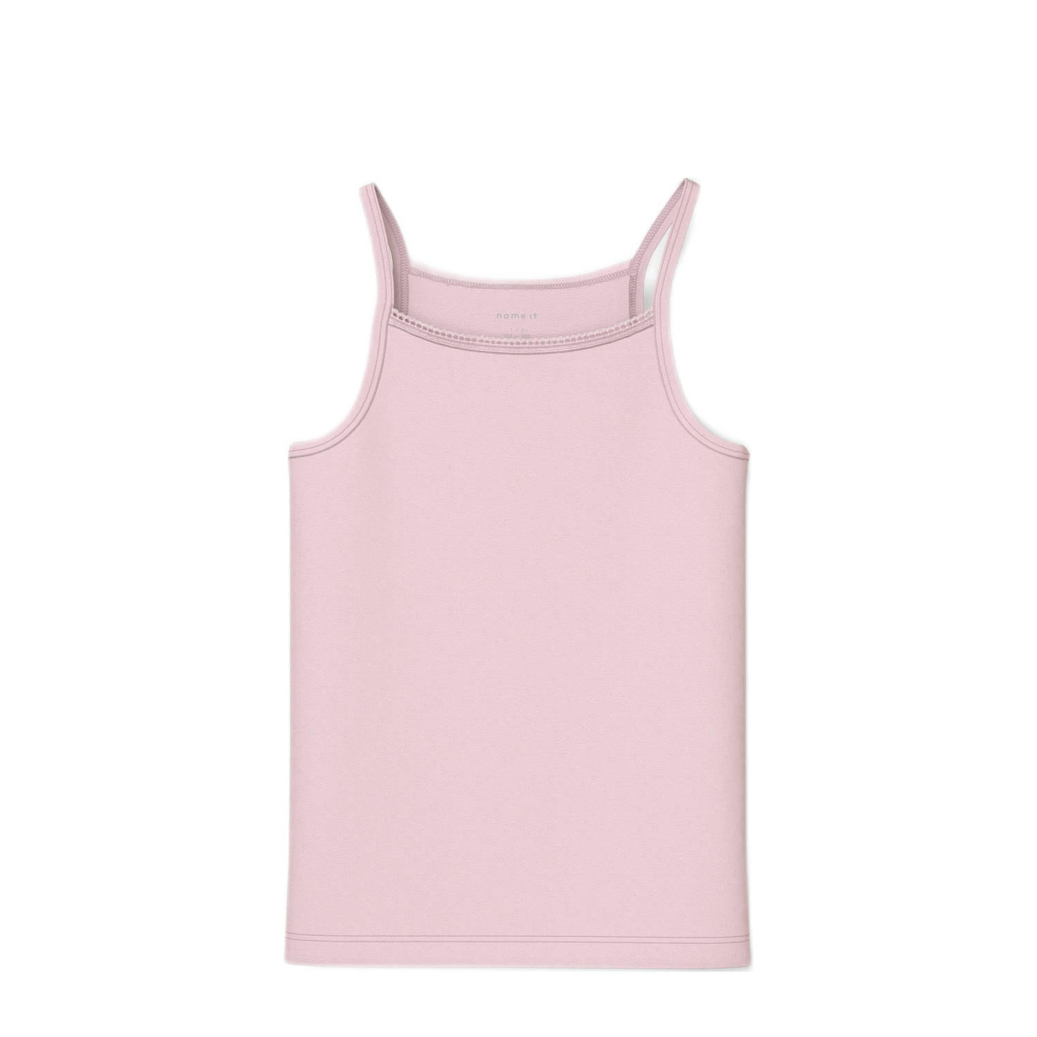 NAME IT KIDS hemd set van 2 ecru lichtroze