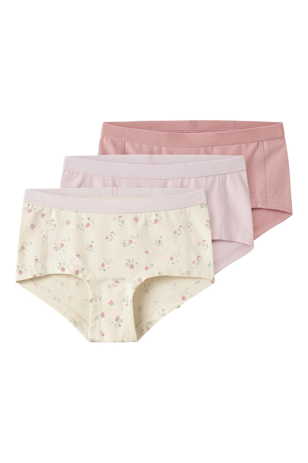 NAME IT KIDS hipster - ecru/lichtroze/roze (set van 3)