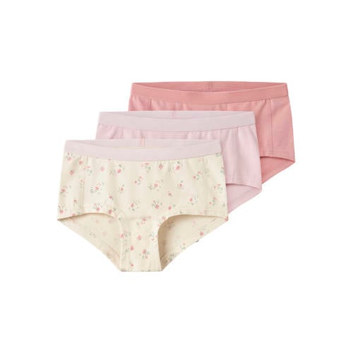 NAME IT KIDS hipster - set van 3 ecru/lichtroze/roze afbeelding