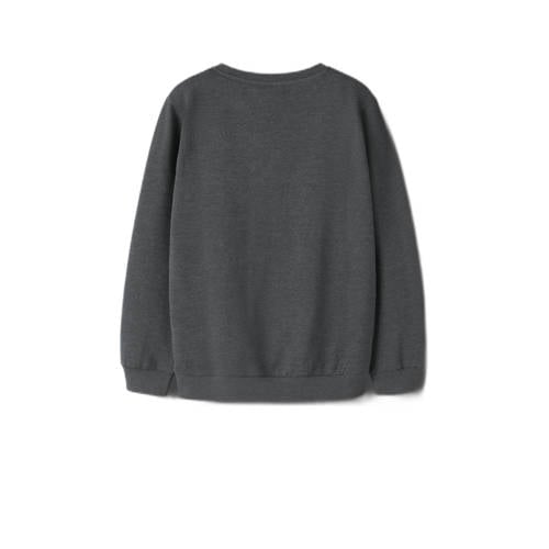 NAME IT KIDS sweater donkergrijs melange afbeelding