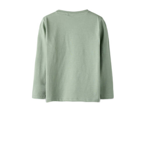 NAME IT MINI longsleeve NMMNIKO - set van 3 lichtgroen/beige/donkerblauw afbeelding
