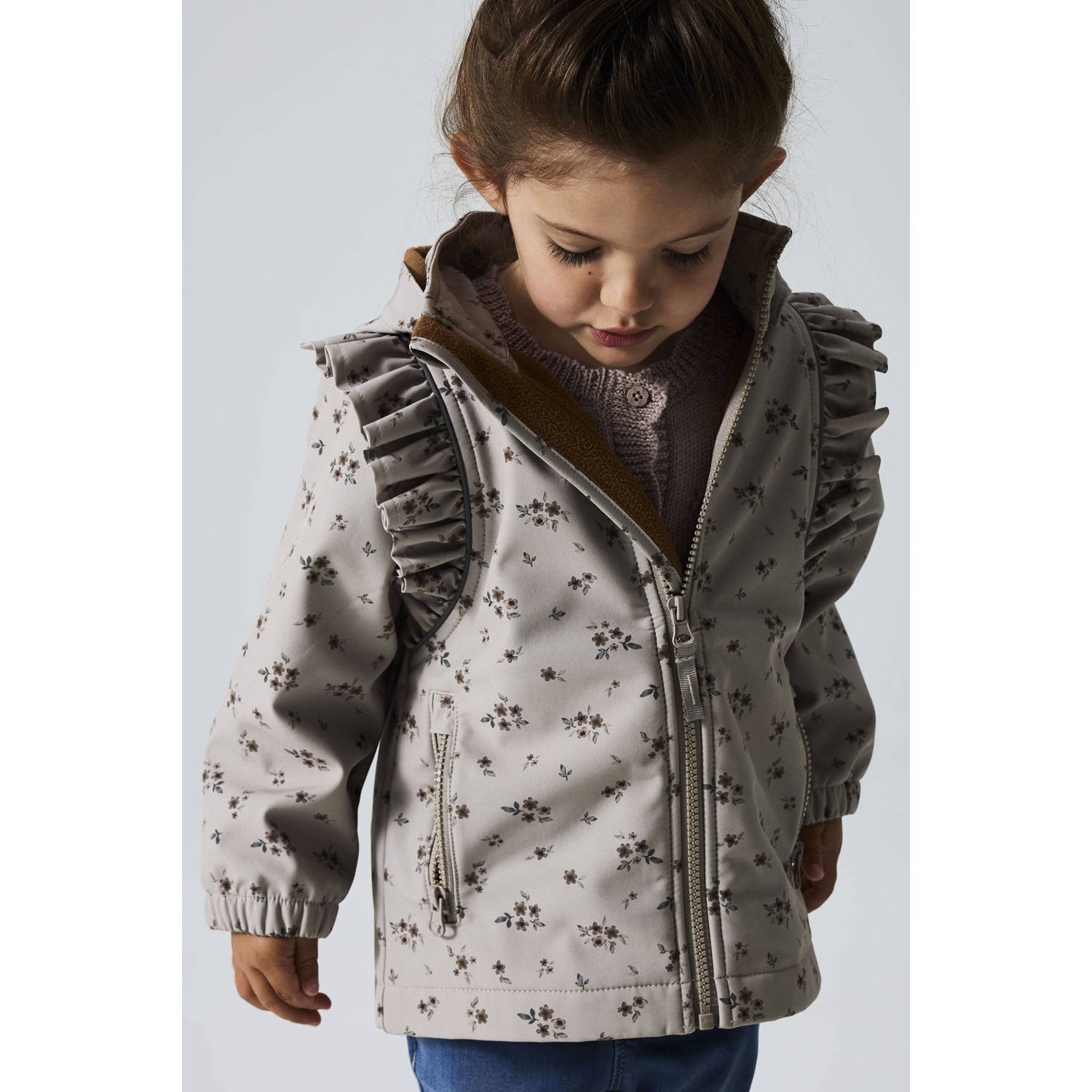 NAME IT MINI softshell jas beige