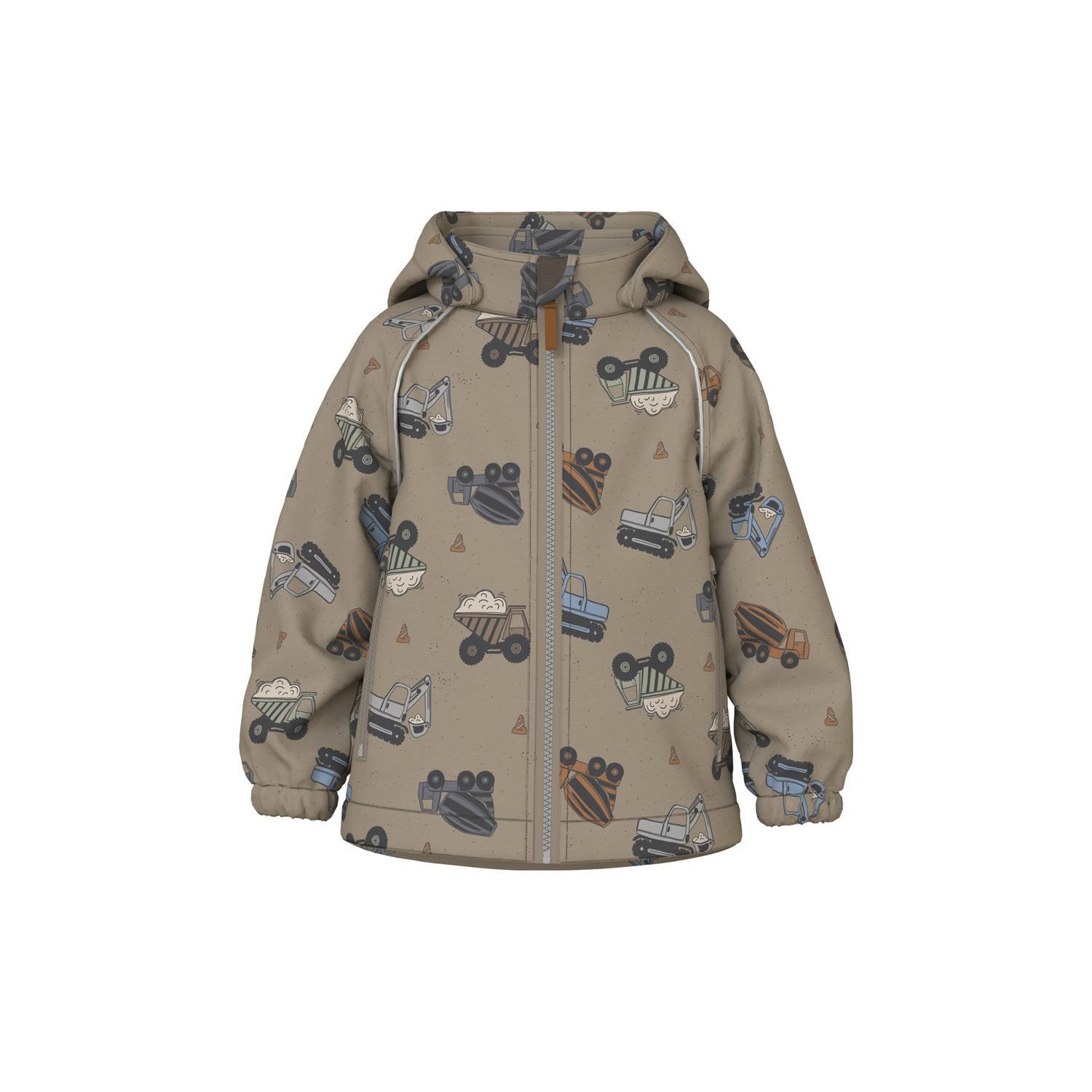 NAME IT MINI softshell jas lichtbruin