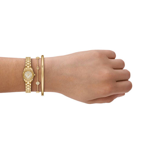 Michael Kors horloge MK4944SET Lexington goudkleurig afbeelding