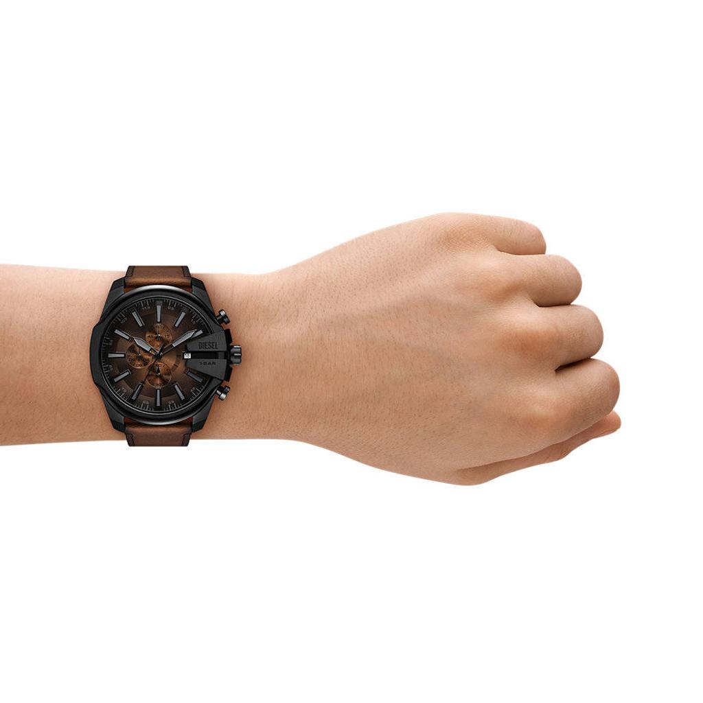 Diesel horloge DZ4692 Mega Chief Slim zwart