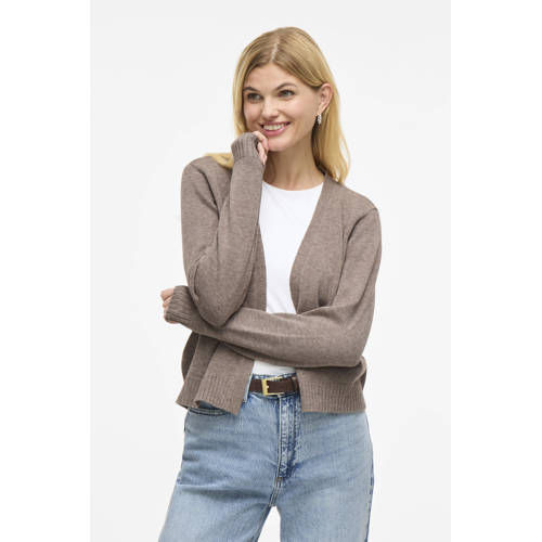 VILA vest gebreid taupe afbeelding