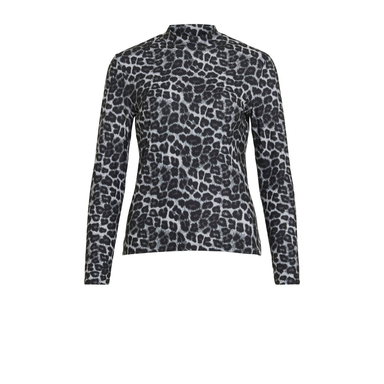 Vila Shirt met lange mouwen en opstaande kraag model 'LEOA'