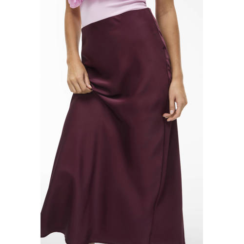 VILA midi rok donkerrood afbeelding