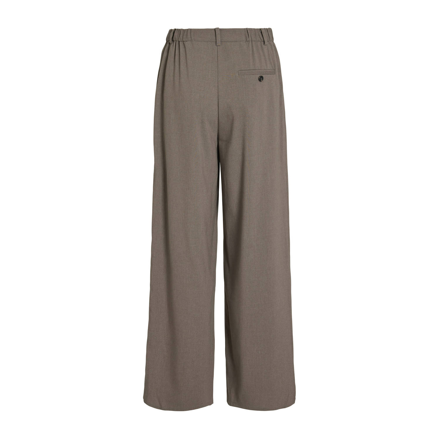 VILA wide leg high waist pantalon taupe