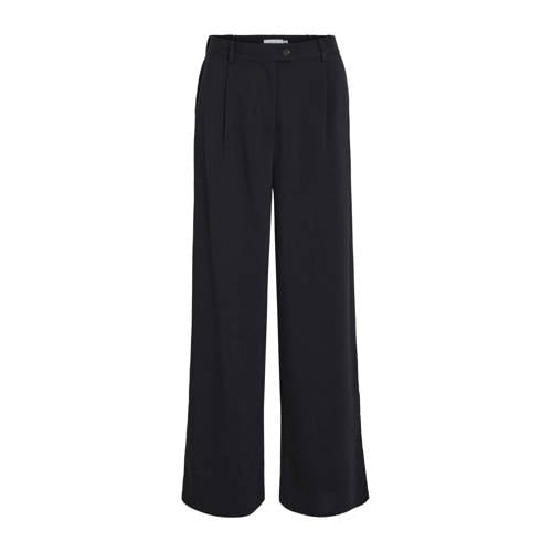 VILA wide leg high waist pantalon zwart afbeelding