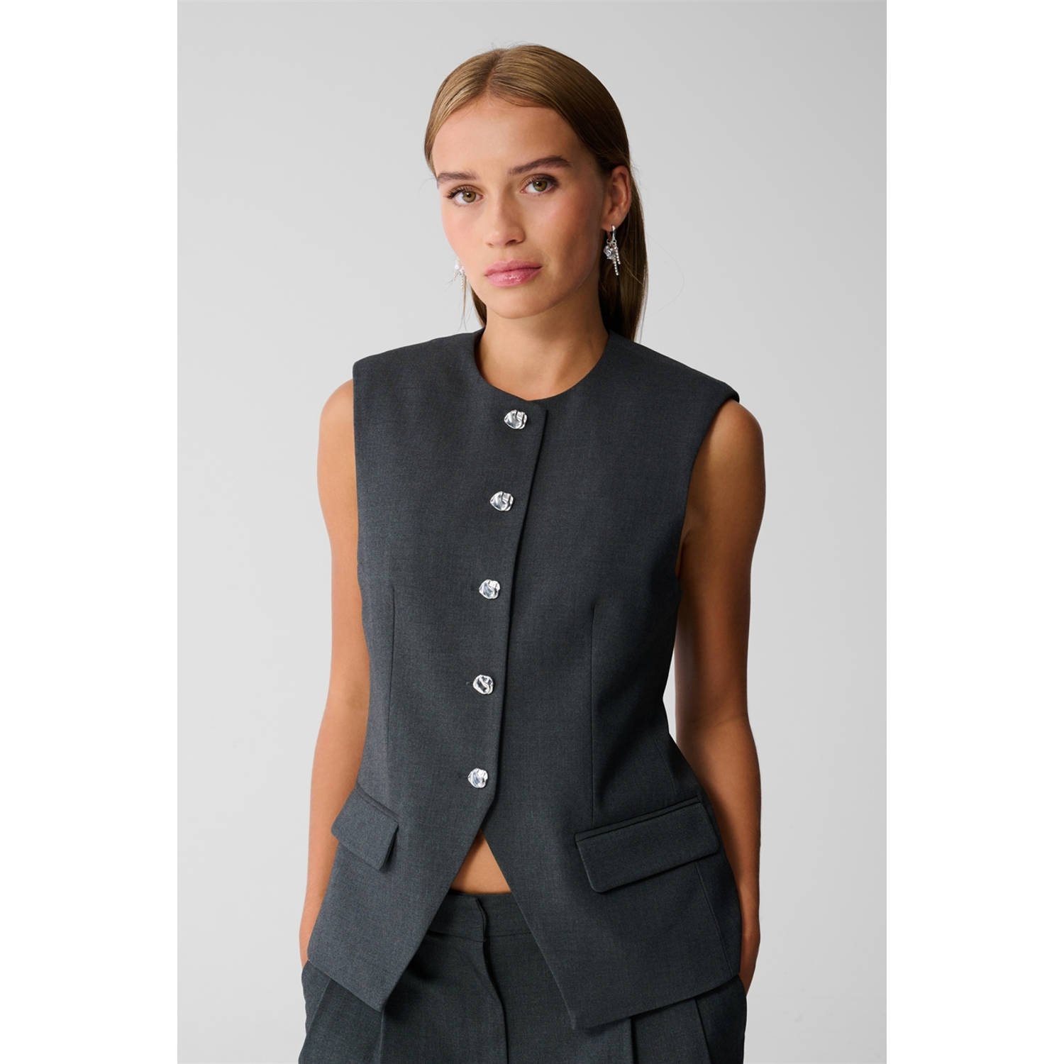 Shoeby gilet grijs