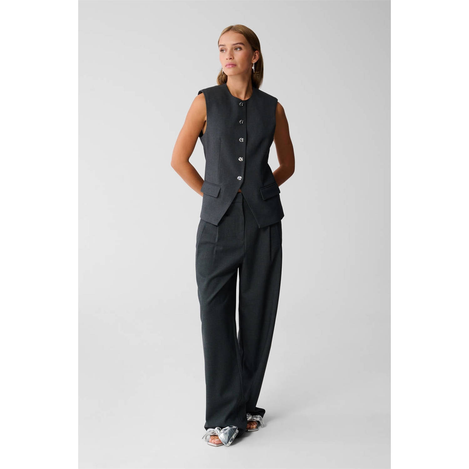 Shoeby gilet grijs