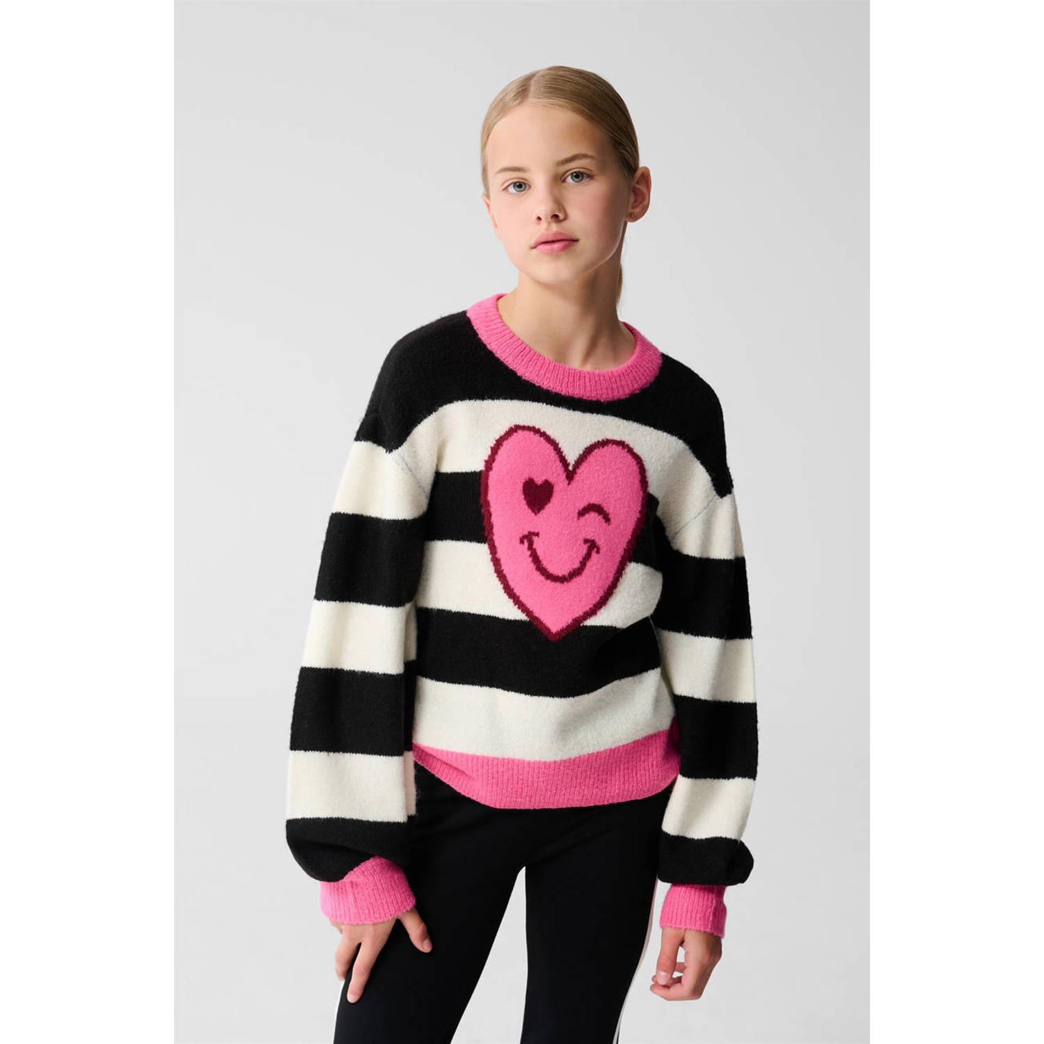 Shoeby trui zwart gebreid