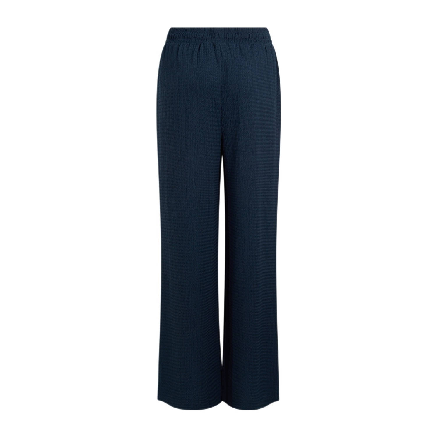Shoeby wide leg high waist broek donkerblauw