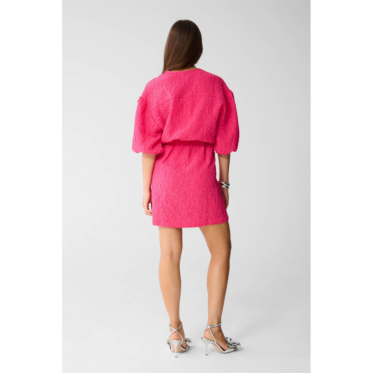 Shoeby wikkel- overslagjurk roze